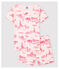 Pigiama corto snugfit tela di Jouy Parigi bambina in cotone rosa FLEUR/rosa GROSEILLER
