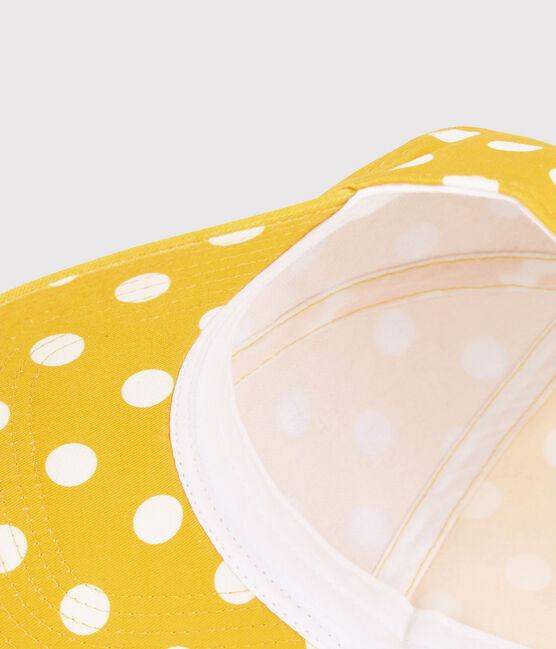 Berretto fantasia a pois bambina giallo SHINE/bianco MARSHMALLOW