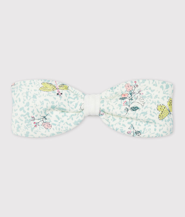 Fascia per capelli beb&egrave; bambina bianco/multicolore