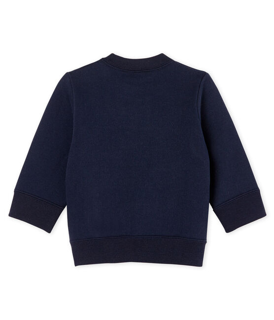 Felpa maschietto in molleton blu SMOKING CN
