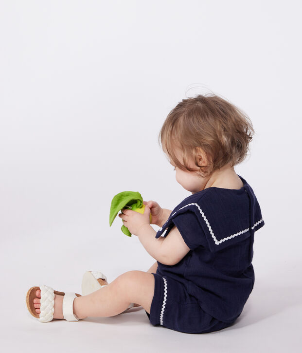 Set neonato due pezzi in cotone con dettagli marinari SMOKING