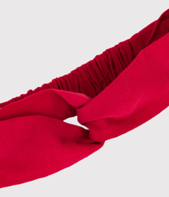 Fascia in velluto bambina rosso TERKUIT