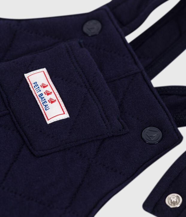 Salopette lunga in cotone spesso tinta unita neonato SOIR