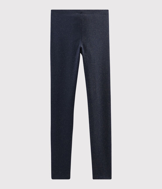 Leggings in jersey bambina blu SMOKING/giallo OR