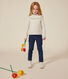 T-shirt a maniche lunghe a costine bambina