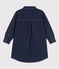 Abito maniche lunghe in denim bambina blu DENIM