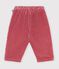 Pantaloni in velluto tinta unita neonato rosa