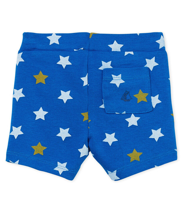 Short beb&egrave; maschio fantasia blu/multicolore