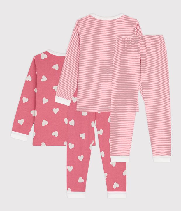 Set di pigiami in cotone fantasia bambino multicolore