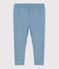 Leggings bebè in jersey di lana e cotone blu ROVER