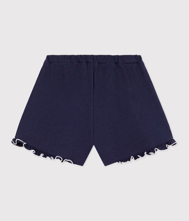 Shorts in cotone tinta unita bambina SMOKING