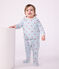Cardigan senza maniche double face in cotone con stampa a cuori neonato bianco/multicolore