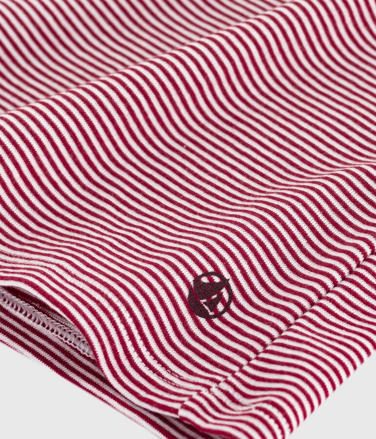 T-shirt L'Iconique a maniche corte in cotone donna rosso/bianco