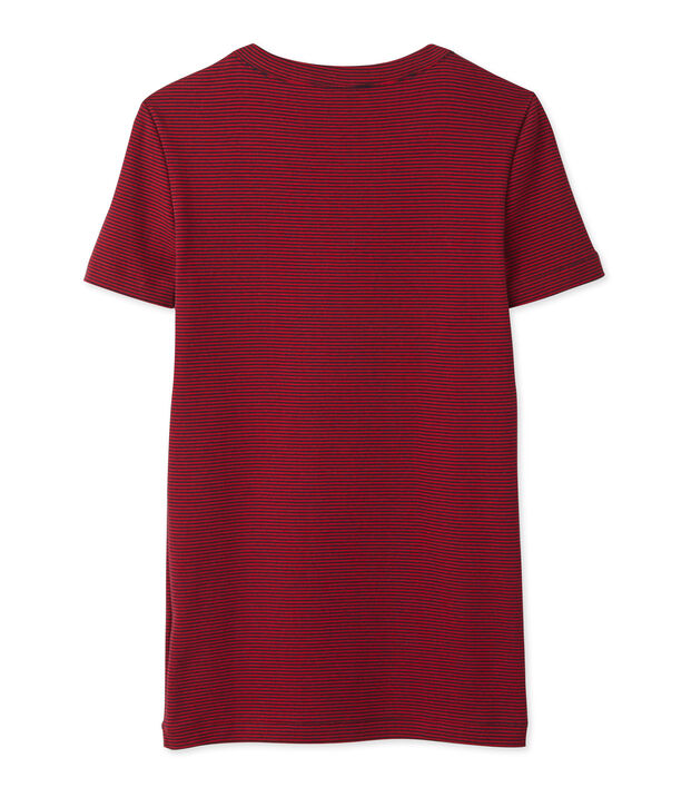 T-shirt donna millerighe blu/rosso