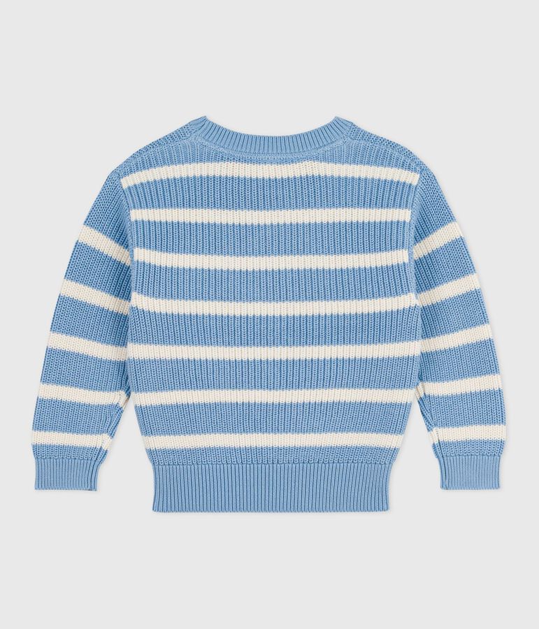 Pullover in maglia bambino blu FLO/ MILK