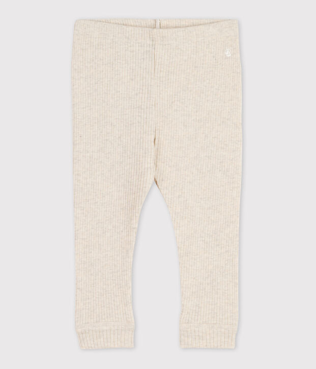 Leggings beb&egrave; in maglia a costine MONTELIMAR CHINE