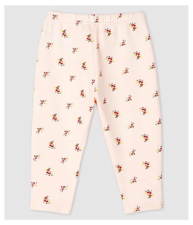 Pantaloni fantasia in molleton beb&egrave; femmina rosa/multicolore