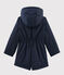 Parka in cotone spalmato bambina blu SMOKING