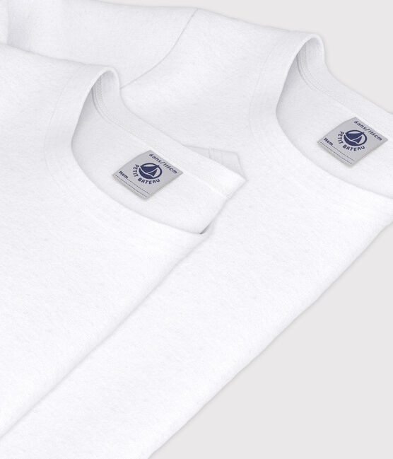 Confezione da 2 t-shirt manica lunga bianche bambino variante 1