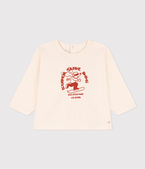 T-shirt a maniche lunghe in jersey per bebè AVALANCHE/ HARISSA