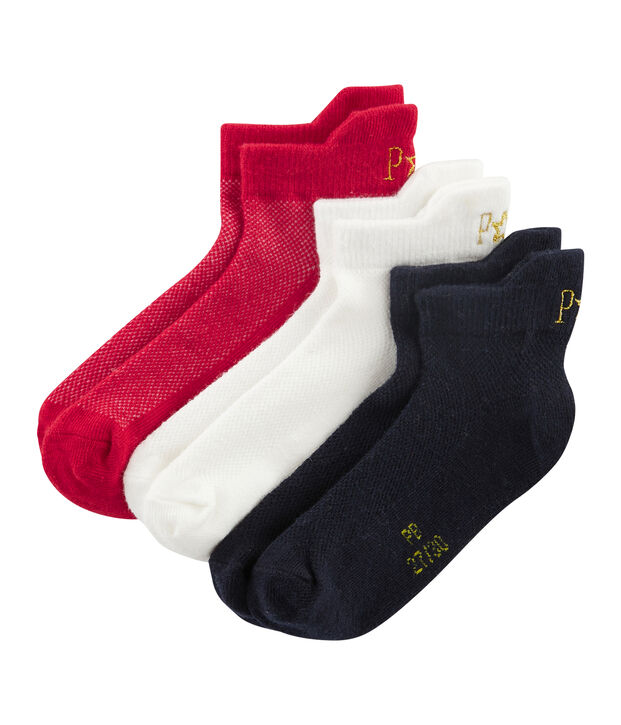 Confezione da 3 paia di calzini bambino unisex multicolore