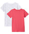 Lotto di 2 t-shirts per bambina a maniche corte bianco LOT