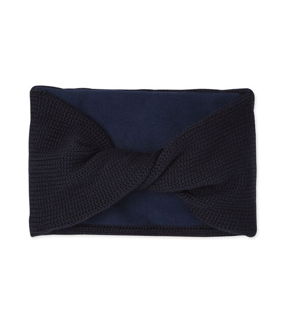 Ampia fascia paraorecchie bambino unisex blu SMOKING