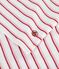 T-shirt a maniche corte in cotone a righe donna bianco/rosso