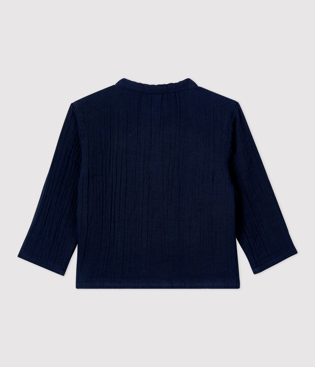 Camicia in garza di cotone biologico beb&egrave; SMOKING