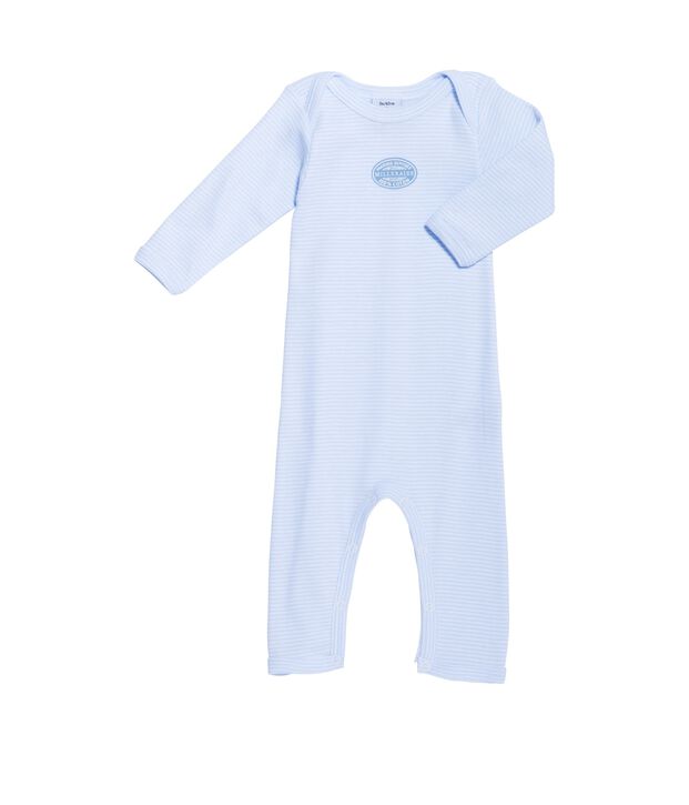 Body lungo beb&eacute; bambino millerighe blu/bianco