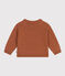 Cardigan in tricot di lana e nylon riciclato bebè  marrone ECUREUIL