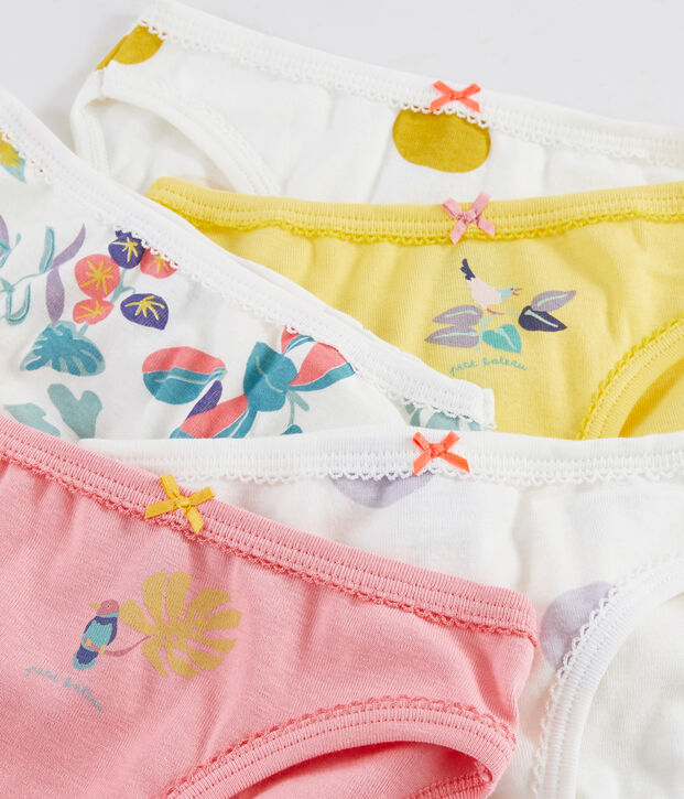 Confezione da 5 slip fantasia giungla bambina multicolore