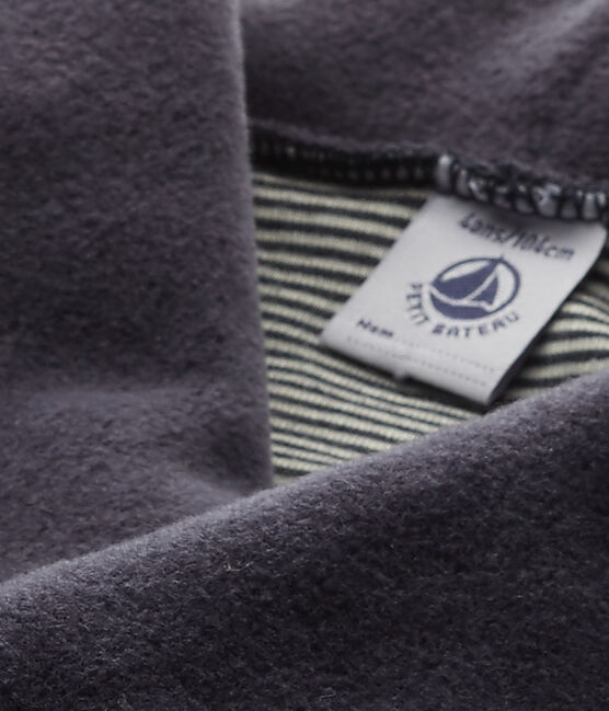 Cardigan per bambino in pile blu SMOKING
