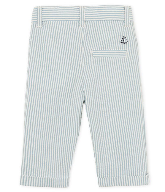 Pantalone maschietto a righe blu FONTAINE/bianco MARSHMALLOW