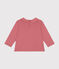 Blusa bebè in cotone con colletto rosa ROSEWOOD