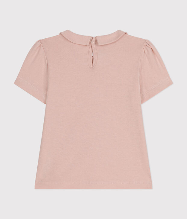 T-shirt a maniche corte bambina rosa