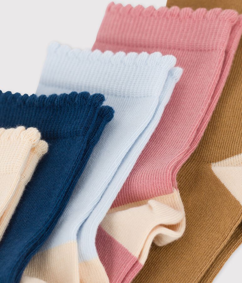 Confezione da 5 paia di calzini bambina multicolore