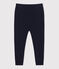 Leggings in cotone tinta unita neonato blu SMOKING