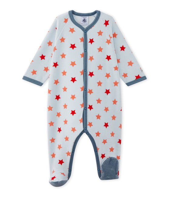 Tutina bebé bambino con stelle blu FRAICHEUR/arancione ORIENT/ ORANGE