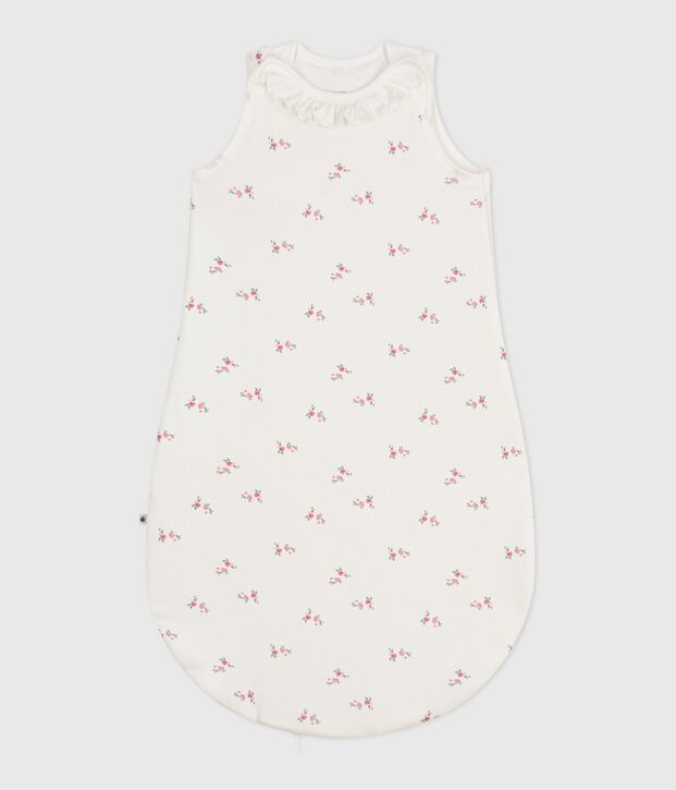 Sacco nanna neonato in cotone con stampa a fiori TOG 1,5 bianco/multicolore