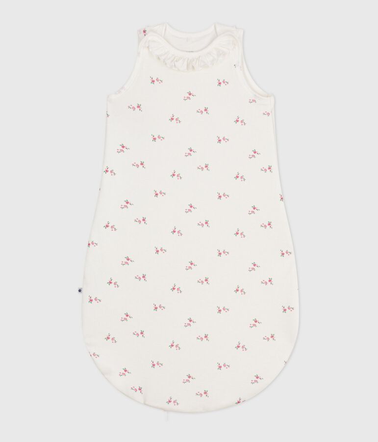 Sacco nanna neonato in cotone con stampa a fiori TOG 1,5 bianco/multicolore