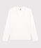 T-shirt La Regular scollo a V in cotone Donna bianco ECUME
