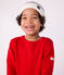 Cuffietta in maglia a righe foderata in pile bambino blu MARSHMALLOW/ SOIR