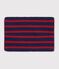 Snood in maglia a righe foderata in pile bambino blu/rosso