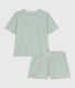 Pigiama corto donna in cotone a righe