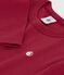 T-shirt a maniche lunghe in cotone tinta unita bambino AMARANTE