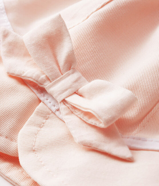 Cappellino bebè femmina a tinta unita rosa FLEUR