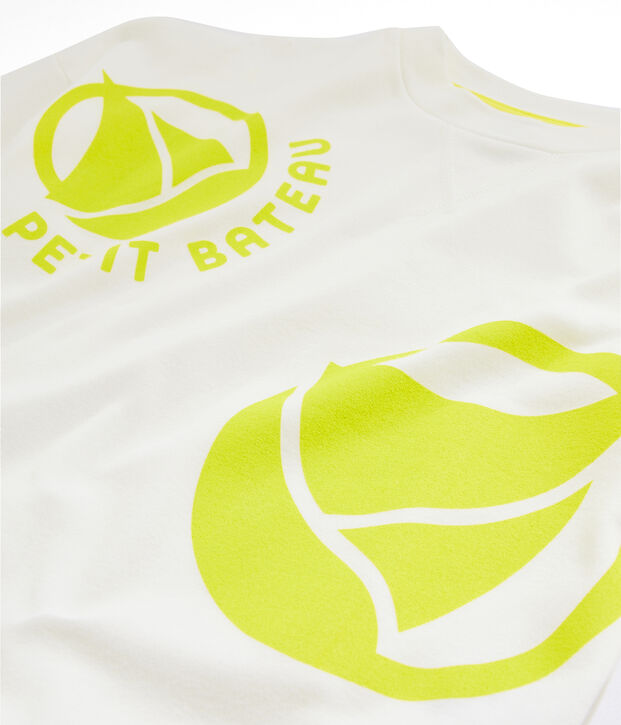 Felpa bambino - bambina bianco/giallo