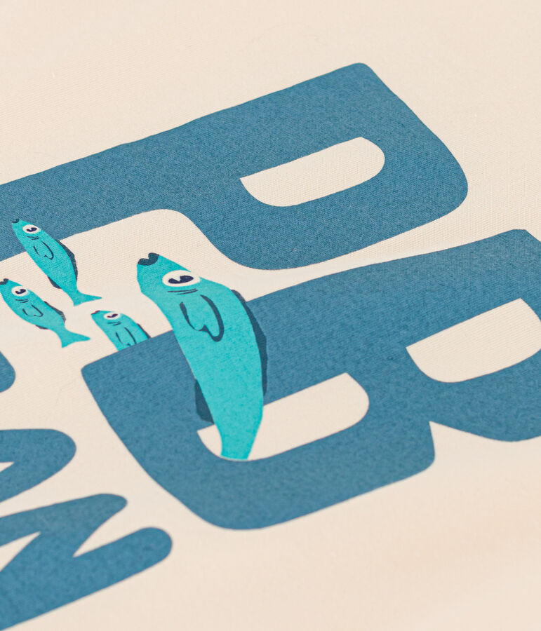 T-shirt  maniche corte in cotone bambino bianco AVALANCHE/ MULTICO