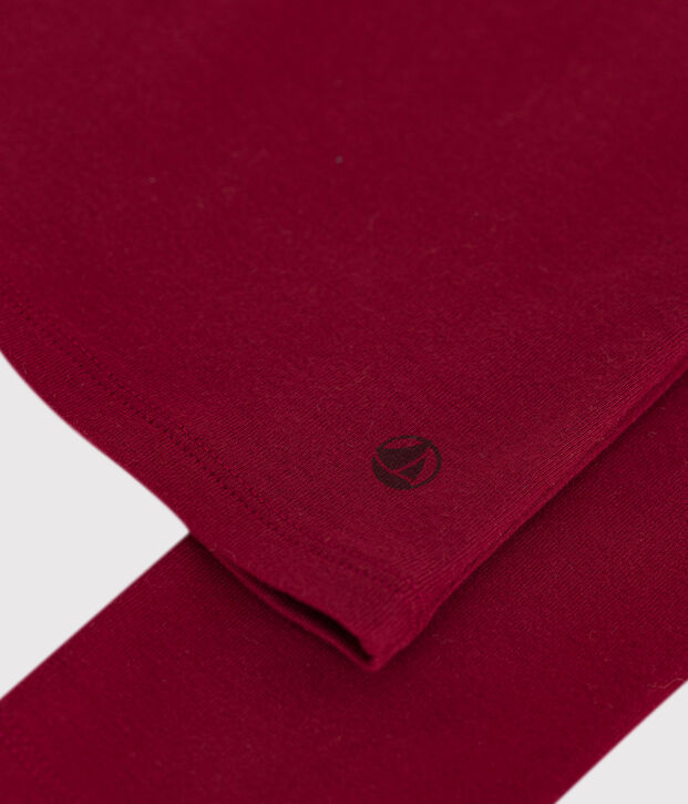 T-shirt L'Iconique a maniche lunghe in cotone donna rosso